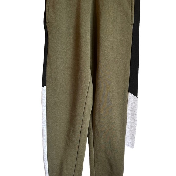 NIKE Olive Green Color Block Street Wear Jogger Sweatpants - Picture 4 of 11